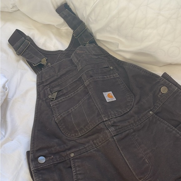 Carhartt Dark Brown Work Overalls - Picture 2 of 9